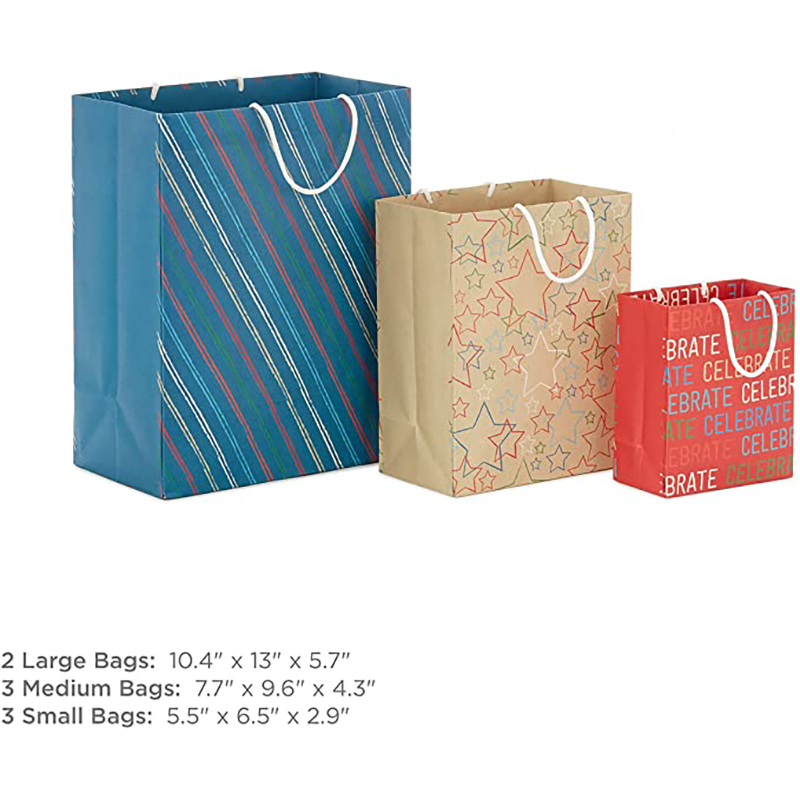 Асортимент за рециклируема чанта за рециклируема чанта (8 торби: 3 малки 6 \\\\ \\\