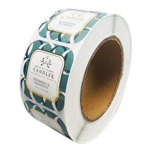 Цветни бронзиращи прозрачни самозалепващи се по поръчка горещо сребро l0g0 покритие на хартия стикер с етикет за самозалепване